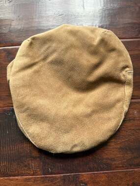 Vintage Stetson Tan Suede Newsboy Cabbie Cap Medium